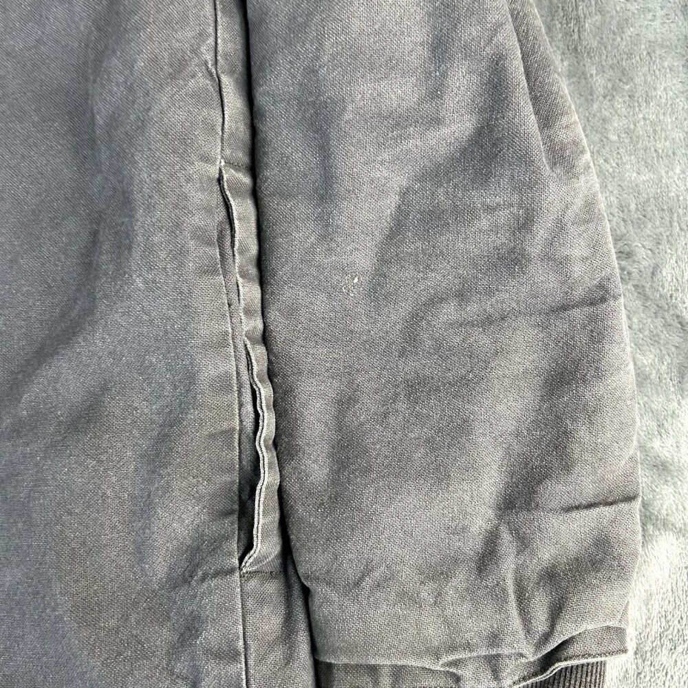 Dickies Jacket Mens Medium Gray Hooded Chore Shacket Utility Zip Snap - Picture 8 of 9